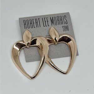 Robert Lee Morris Heart Earrings, NWT